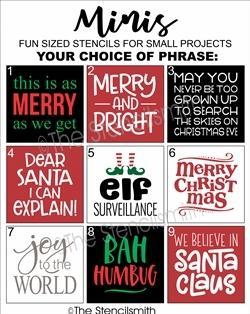 4670 - Christmas Minis - The Stencilsmith