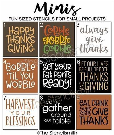 4685 - Thanksgiving Minis - The Stencilsmith