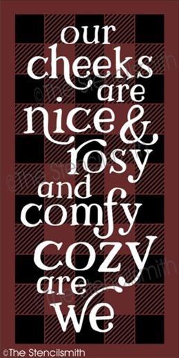 4745 - our cheeks are nice (plaid) - The Stencilsmith