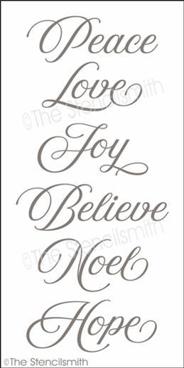 4791 - Peace Love Joy - The Stencilsmith