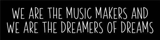 4807 - We are the music makers - The Stencilsmith