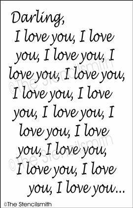 4810 - Darling I love you - The Stencilsmith