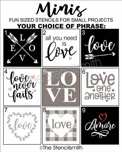 4820 - Love Minis - The Stencilsmith