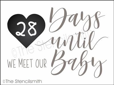 4831 - Days until we meet our Baby - The Stencilsmith
