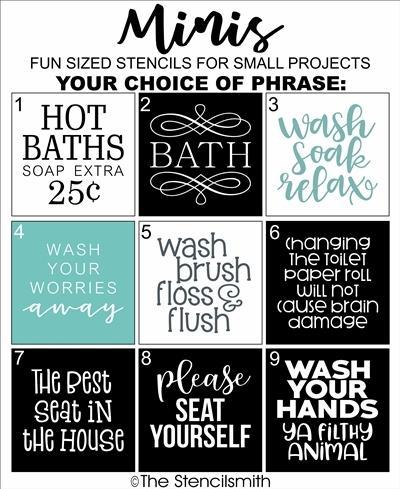 4888 - Bathroom Minis - The Stencilsmith