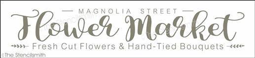 4902 - Magnolia Street Flower Market - The Stencilsmith