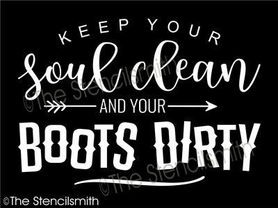 4905 - keep your soul clean - The Stencilsmith