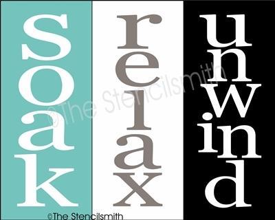 4920 - soak relax unwind - The Stencilsmith