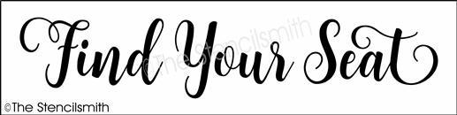 4933 - Find Your Seat - The Stencilsmith