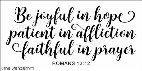 4953 - be joyful in hope - The Stencilsmith