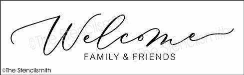 4955 - Welcome family & friends - The Stencilsmith