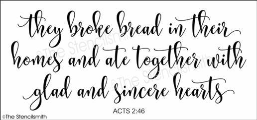 4959 - they broke bread - The Stencilsmith
