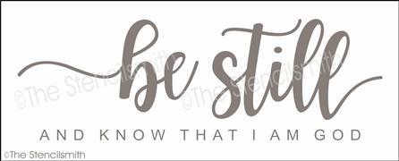 4975 - be still and know - The Stencilsmith