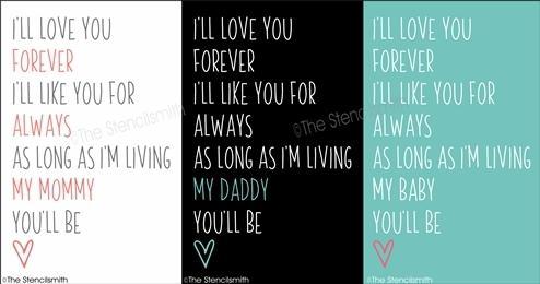 4984 - I'll love you forever - The Stencilsmith