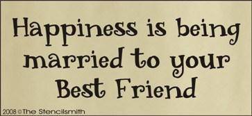 501 - Happiness Married Best Friend - The Stencilsmith