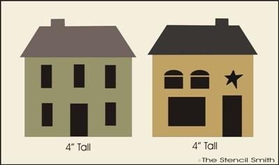 Saltbox Houses - 2A - The Stencilsmith