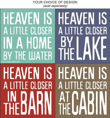 5095 - Heaven is a little closer in a - The Stencilsmith