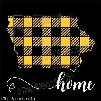 5127 - Iowa (plaid) - The Stencilsmith