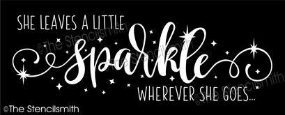 5160 - she leaves a little sparkle - The Stencilsmith