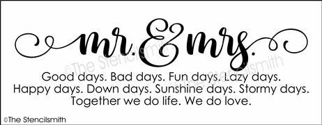 5187 - Mr. & Mrs. good days - The Stencilsmith