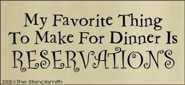 520 - Making Dinner... RESERVATIONS - The Stencilsmith