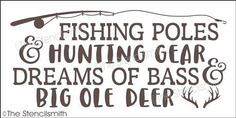 5221 - Fishing Poles - The Stencilsmith