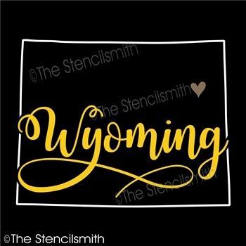 5225 - Wyoming (state outline) - The Stencilsmith