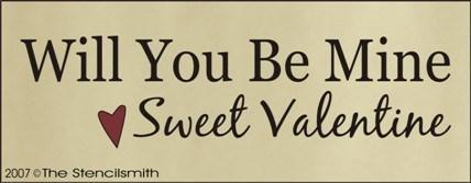 523 - Will You Be Mine Sweet Valentine - The Stencilsmith