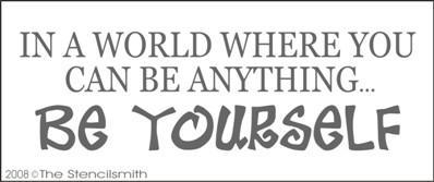 527 - Be Yourself - The Stencilsmith