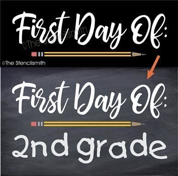 5349 - First Day Of - The Stencilsmith