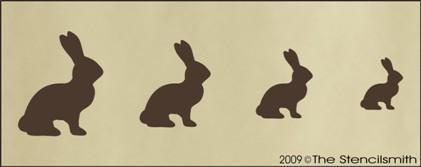 536 - Chocolate Bunnies - The Stencilsmith