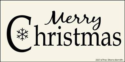 Merry Christmas - A - The Stencilsmith