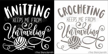 5432 - Knitting keeps me from - The Stencilsmith