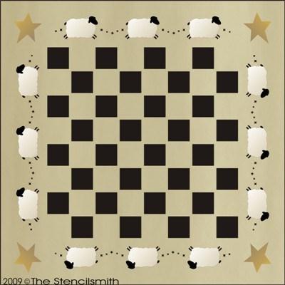 551 - Primitive Sheep Game board - The Stencilsmith