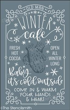 5520 - Old Man Winter Cafe - The Stencilsmith