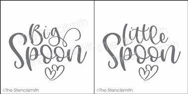 5526 - Big / Little Spoon - Set - The Stencilsmith