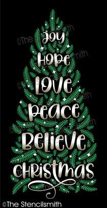 5636 - Christmas Word Tree - The Stencilsmith