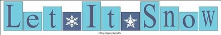 5565 - Let It Snow (letter blocks) - The Stencilsmith
