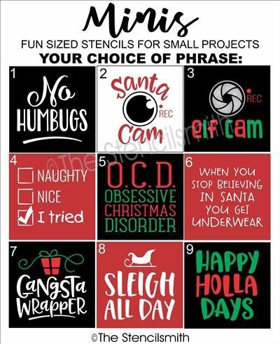 5582 - Christmas Minis - The Stencilsmith