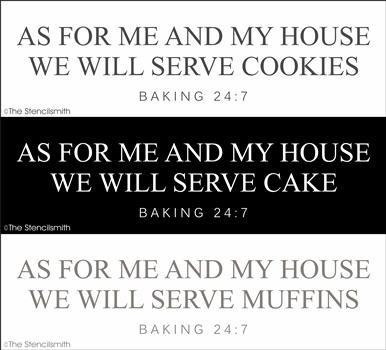5703 - As for me and my house - baking - The Stencilsmith
