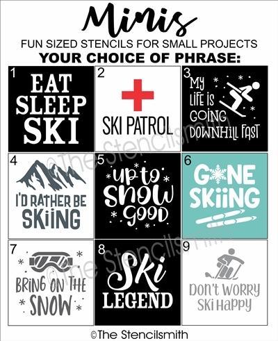 5704 - SKI minis - The Stencilsmith