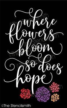 5728 - where flowers bloom - The Stencilsmith
