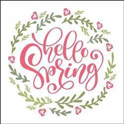 5895 - hello spring - The Stencilsmith