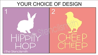 5901 - bunny / chick - The Stencilsmith