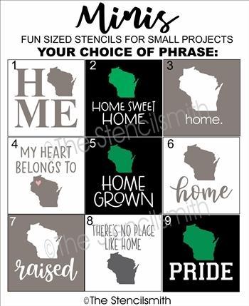 5925 - WISCONSIN Minis - The Stencilsmith