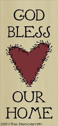 592 - God Bless Our Home - The Stencilsmith