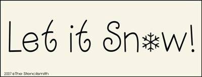 Let it Snow - A - The Stencilsmith