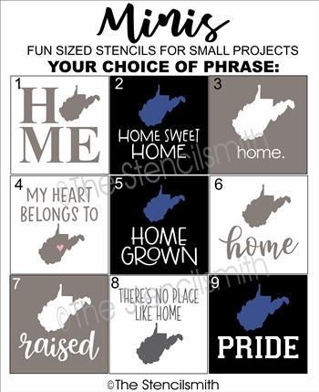 5986 - WEST VIRGINIA Minis - The Stencilsmith