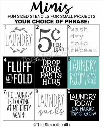 6060 - Laundry minis - The Stencilsmith