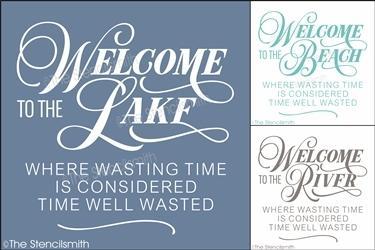 6063 - Welcome ...where wasting time is - The Stencilsmith